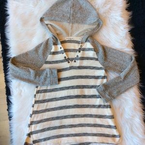 Hoodie Boutique Striped Long Sleeve Top M Womens